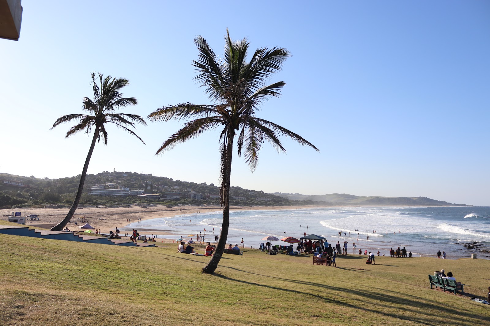 Photo of Scottburgh beach with bright sand surface