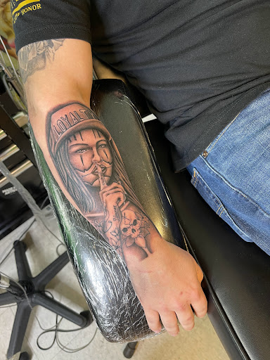 Explore cake tattoo ideas, creative tattoo ideas in Waynesboro, available at Hessoms Ink
