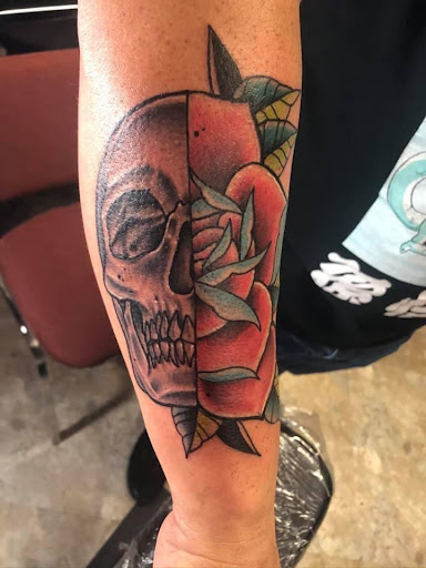 Explore quarter sleeve tattoo ideas for women, creative tattoo ideas in Bullhead City, available at Smoke and Dagger Tattoo
