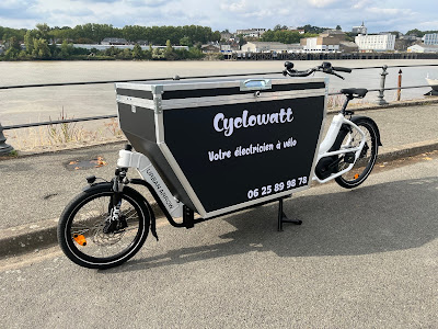 Cyclowatt électricien à vélo à Rezé