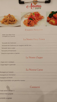 Menu du Pizzeria - Ristorante Anima e Core à Celleno