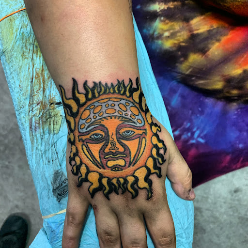 Explore love and war tattoo ideas, creative tattoo ideas in Hudson Falls, available at ALTERED ADDICTION TATTOOS