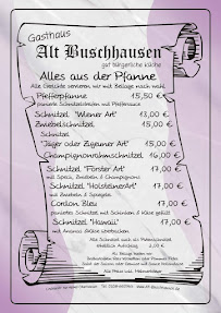 Restaurant Gaststätte Alt Buschhausen à Oberhausen - menu / carte