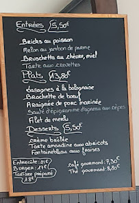 Menu du Entre2plages à Saint-Georges-de-Didonne