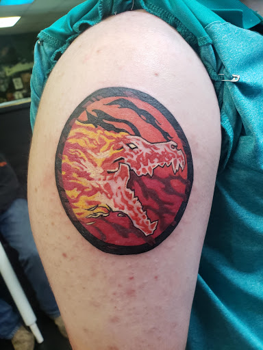 Explore behind the ear tattoo ideas for guys, creative tattoo ideas in Granbury, available at Trewink Tattoo