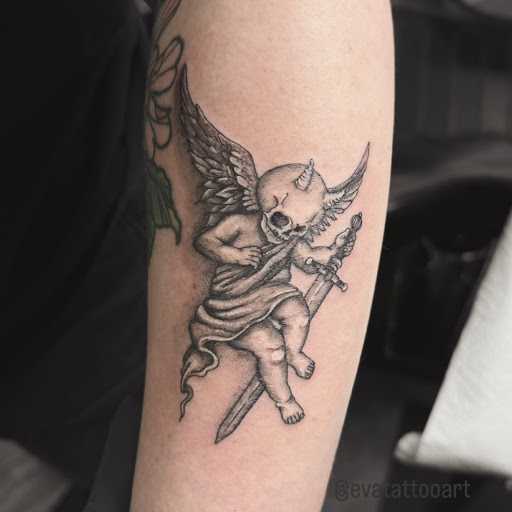 Explore tribal butterfly tattoo ideas, creative tattoo ideas in Carpentersville, available at Vanity Tattoo