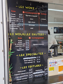 Menu du NIAM WOK (food truck) à Noyal-Châtillon-sur-Seiche