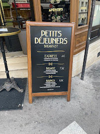 Restaurant français Café Bruant à Paris (le menu)