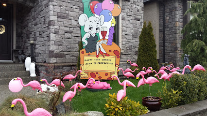 Flamingo Guy Yard Cards