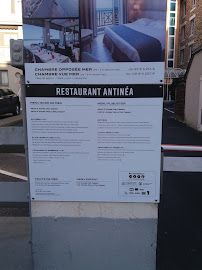 Menu / carte de Restaurant de l'Antinéa à Saint-Malo