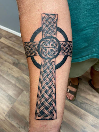 Explore family tree sleeve tattoo ideas, creative tattoo ideas in Seymour, available at 3 Sevens Tattoo