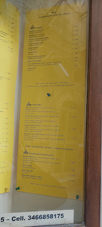 La Tavernetta Uno da Simone à Syracuse menu