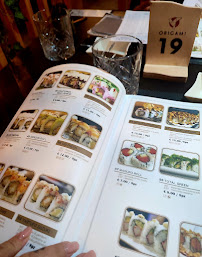 Menu / carte de ORIGAMI SUSHI à Carbonia
