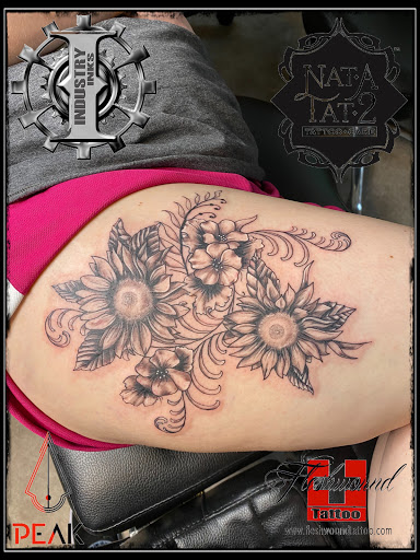 Explore tattoo half sleeve ideas male, creative tattoo ideas in Moweaqua, available at Fleshwound Tattoo