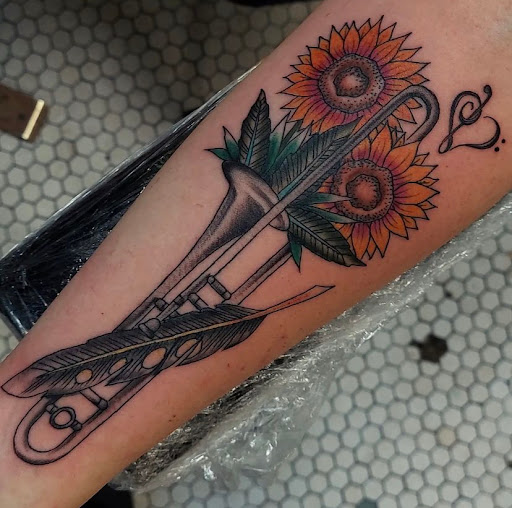 Explore aries tattoo idea, creative tattoo ideas in Mobile, available at Old Familiar Tattoo Company