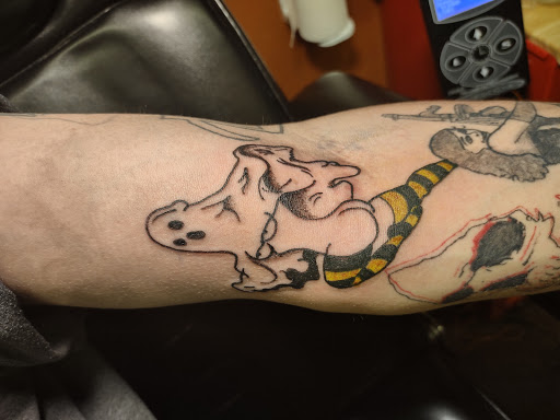 Explore superman tattoo ideas, creative tattoo ideas in Williamston, available at Inkd Tattoo Parlor