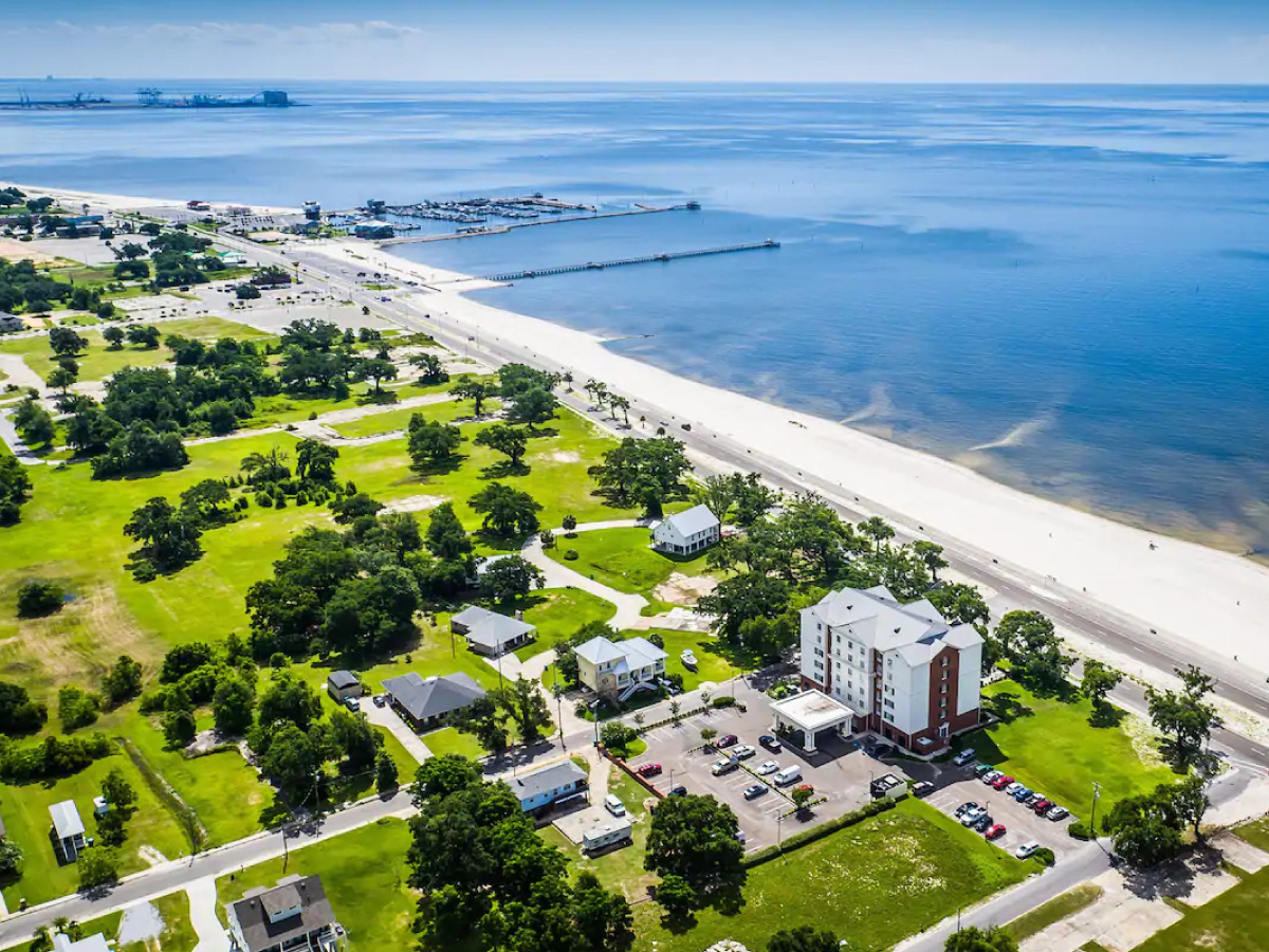 Photo of Long beach city beach with long straight shore