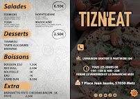 Menu / carte de Tizn'Eat à Metz
