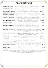 Simrik à Courbevoie menu