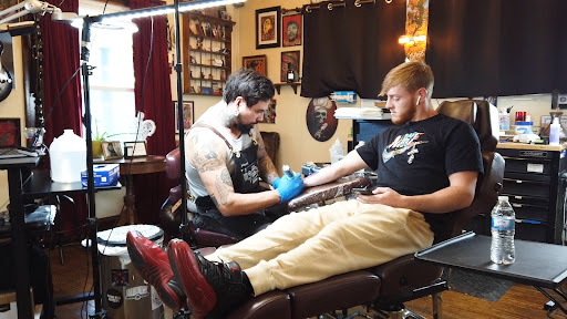 Explore heart surgery tattoo ideas, creative tattoo ideas in Canton, available at The Inkeepers Tattoo Parlor