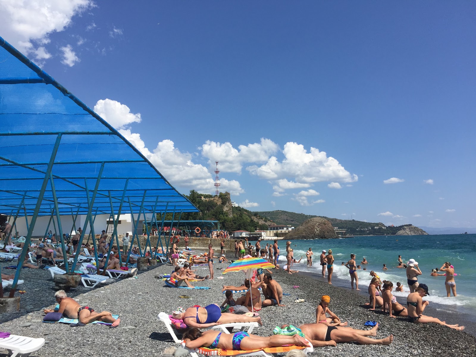 Foto di Crimea hotel beach area parzialmente alberghiera