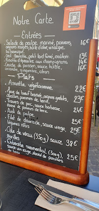 Restaurant a table à Cassis (la carte)