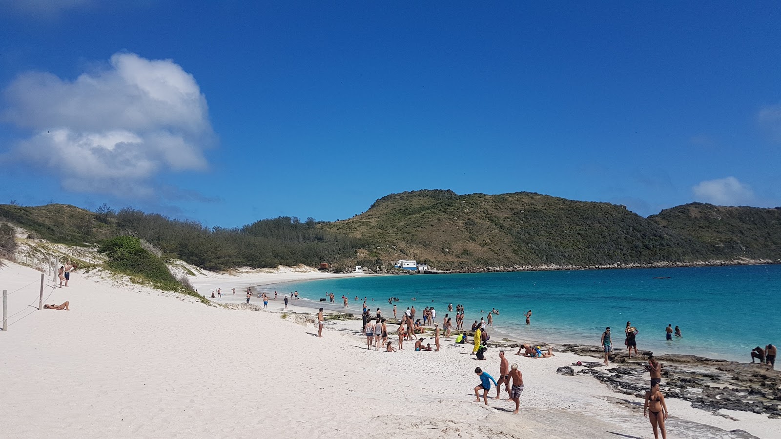 Foto van Praia do Farol met turquoise puur water oppervlakte