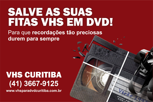 VHS para DVD Curitiba Digitalização de Áudio, Vídeo e Imagem