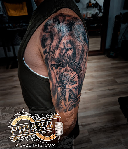 Explore redemption tattoo ideas, creative tattoo ideas in Palm Desert, available at Picazo Tattoo Studio