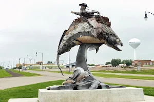 Walleye Up Statue image