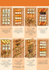 Restaurant de sushis Sushi Pacha - Restaurant Japonais À Emporter ou En Livraison - Paris à Paris (le menu)