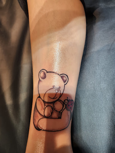 Explore shoulder tattoo ideas, creative tattoo ideas in Jefferson, available at Bloodline Studios