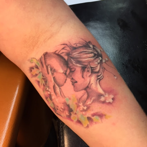 Explore piston tattoo ideas, creative tattoo ideas in Olympia, available at Primeval Ink Tattoo