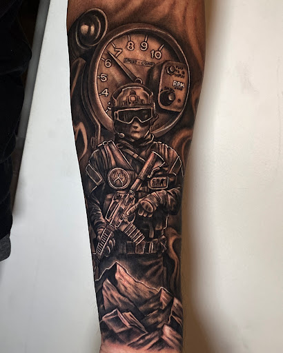 Explore tattoo ideas for men small arm, creative tattoo ideas in Atlanta, available at Iron Palm Tattoos & Body Piercing Atlanta