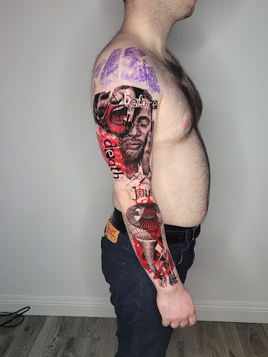 Explore happiness tattoo ideas, creative tattoo ideas in Culver City, available at Art Collector Tattoo