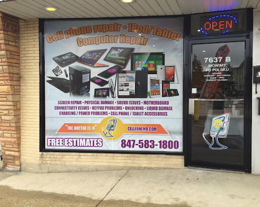 Electronics Repair Shop «Cellfone MD - cell phone repair», reviews and photos, 7637 N Milwaukee Ave, Niles, IL 60714, USA