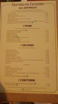 Restaurant italien Trattoria del Cacciatore à Sorbolo - menu / carte