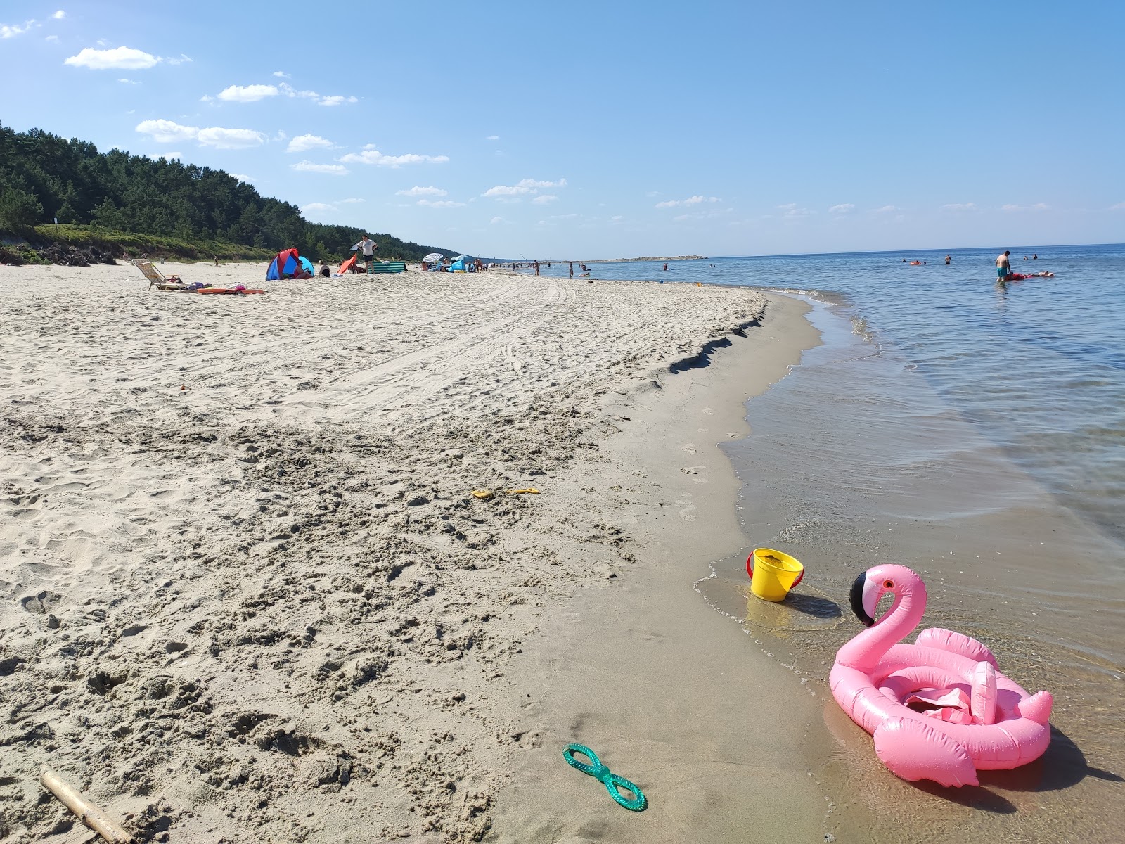 Photo of Przebrno beach with long straight shore