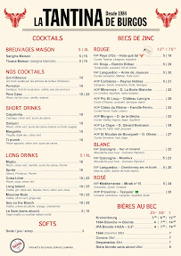 Menu du La Tantina De Burgos à Toulouse