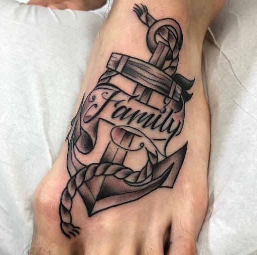 Explore dog portrait tattoo ideas, creative tattoo ideas in Glendale, available at Old West Tattoo