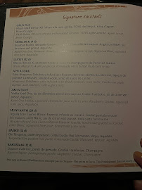 Buddha-Bar Paris à Paris menu