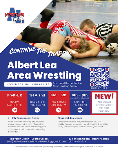 Albert Lea Area Youth Wrestling Program