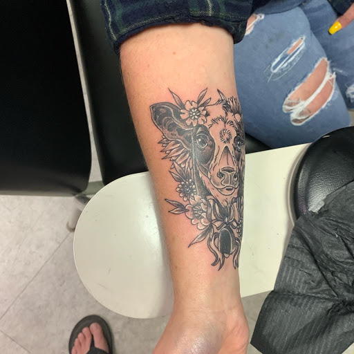 Explore mom and dad tattoos ideas, creative tattoo ideas in Hudson Falls, available at ALTERED ADDICTION TATTOOS