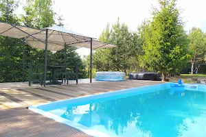 Dom z basenem nad Narwia image