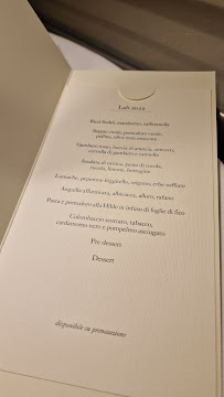 Restaurant gastronomique Uliassi à Senigallia (la carte)