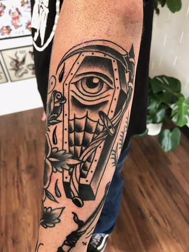 Explore tattoo ideas for men upper arm, creative tattoo ideas in El Cajon, available at Vessel Tattoo Co.