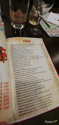 Restaurant Bella Napoli à Rozzano (le menu)