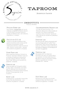 Birrificio Sagrin - Indipendente Artigianale à Calamandrana carte