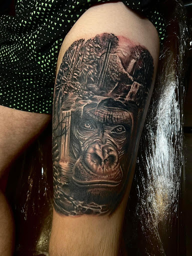 Explore lucky penny tattoo ideas, creative tattoo ideas in Canton, available at The Inkeepers Tattoo Parlor