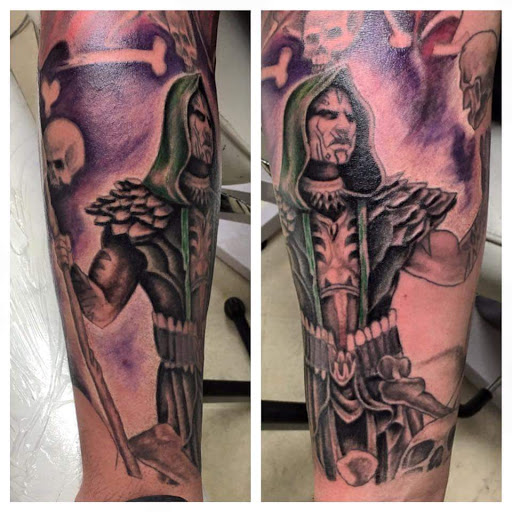 Explore helicopter tattoo ideas, creative tattoo ideas in Louisville, available at TRUTHS TATTOOS